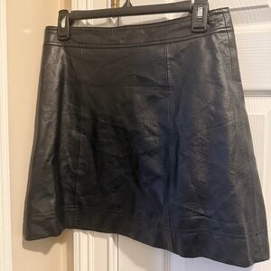 J crew faux leather skirt